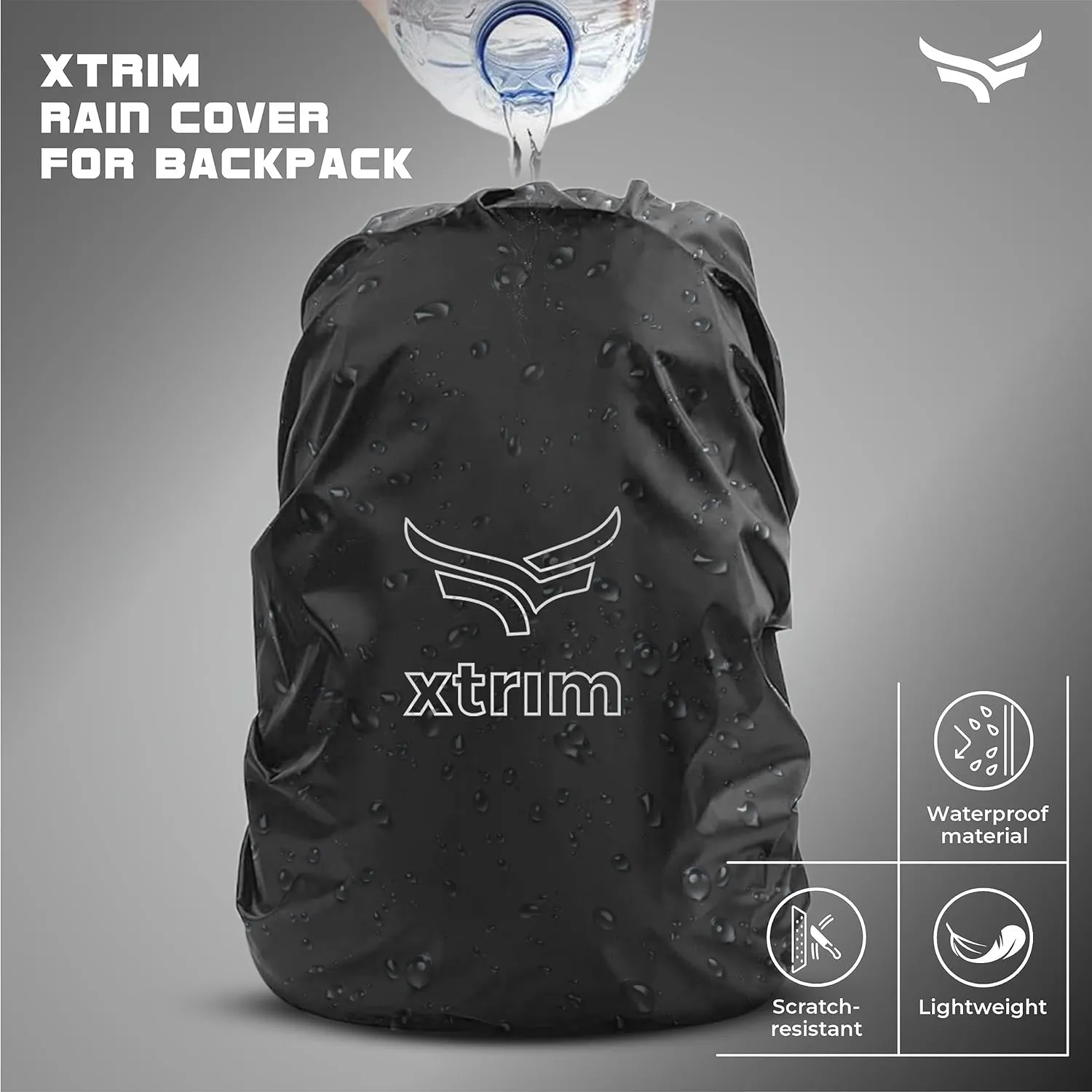 100% Gym Gloves for Men and Women   Rain & Dust Proof Protector for 30L to 40L Backpacks ( BUY 1 GET 1 FREE )