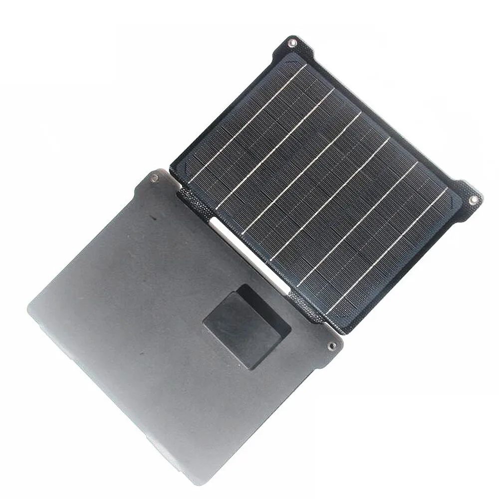 21W ETFE Solar Panel Charger 5V/12V Portable Folding Solar Charger with USB DC Ports for Phone Charging Outdoor Camping Hiking Traveling