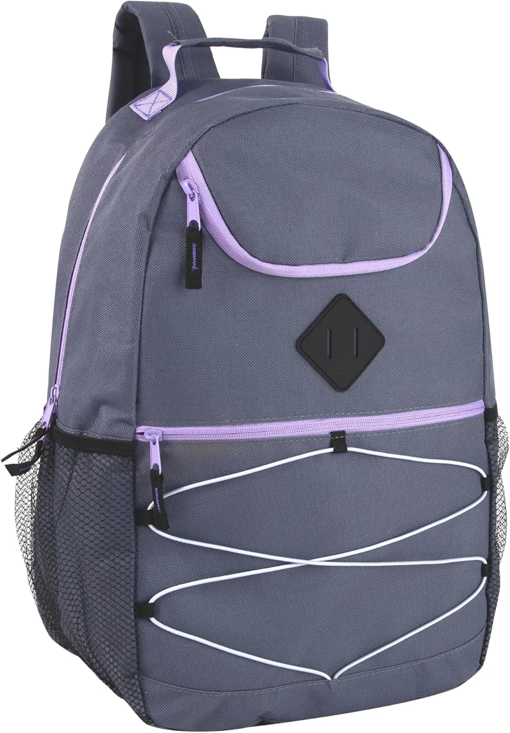 (24 Pack) 18 Inch Heavy Duty Bulk Multi Pocket Bungee Backpacks for College, Homeless, Men, Women (Female Colors Pack)