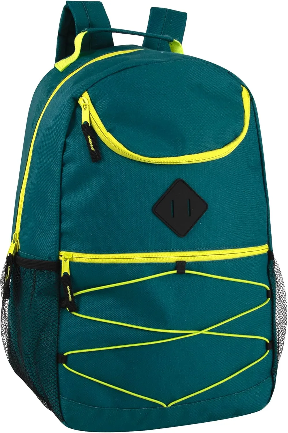 (24 Pack) 18 Inch Heavy Duty Bulk Multi Pocket Bungee Backpacks for College, Homeless, Men, Women (Male Colors Pack)