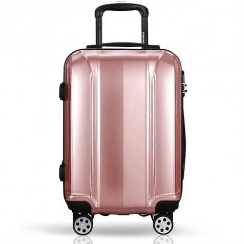 3 Pcs 20" 24" 28" GLOBALWAY ABS PC Luggage Travel Set-Pink