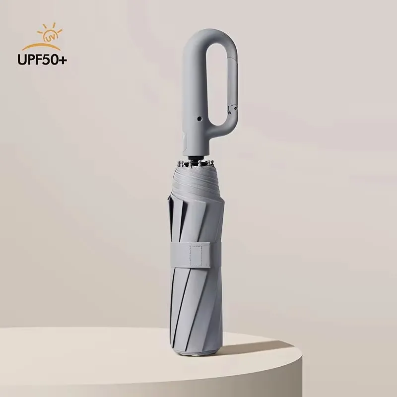 30-Bone Windproof 105CM Automatic Folding Umbrella – Strong, Water-Resistant with Large Buckle Handle