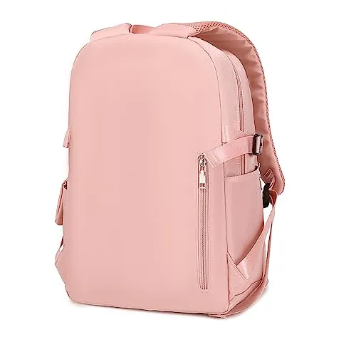 Acmebon Girl Roomy Fashion Laptop Backpack Casual Daily Backpack for Women Pink