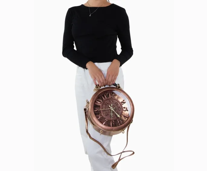 Antique Clock Crossbody Bag