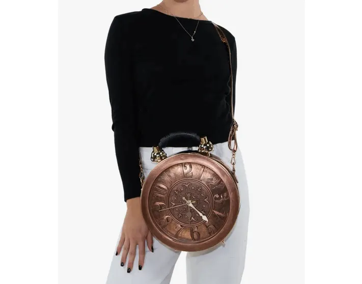 Antique Clock Crossbody Bag