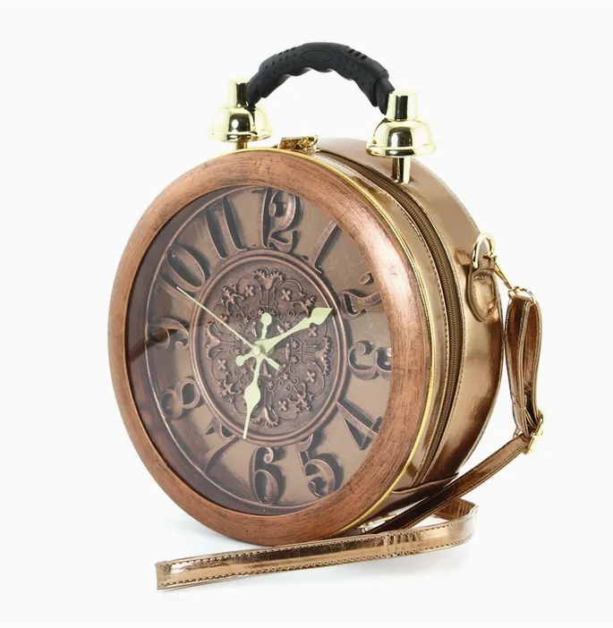Antique Clock Crossbody Bag