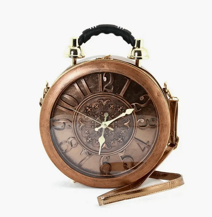 Antique Clock Crossbody Bag