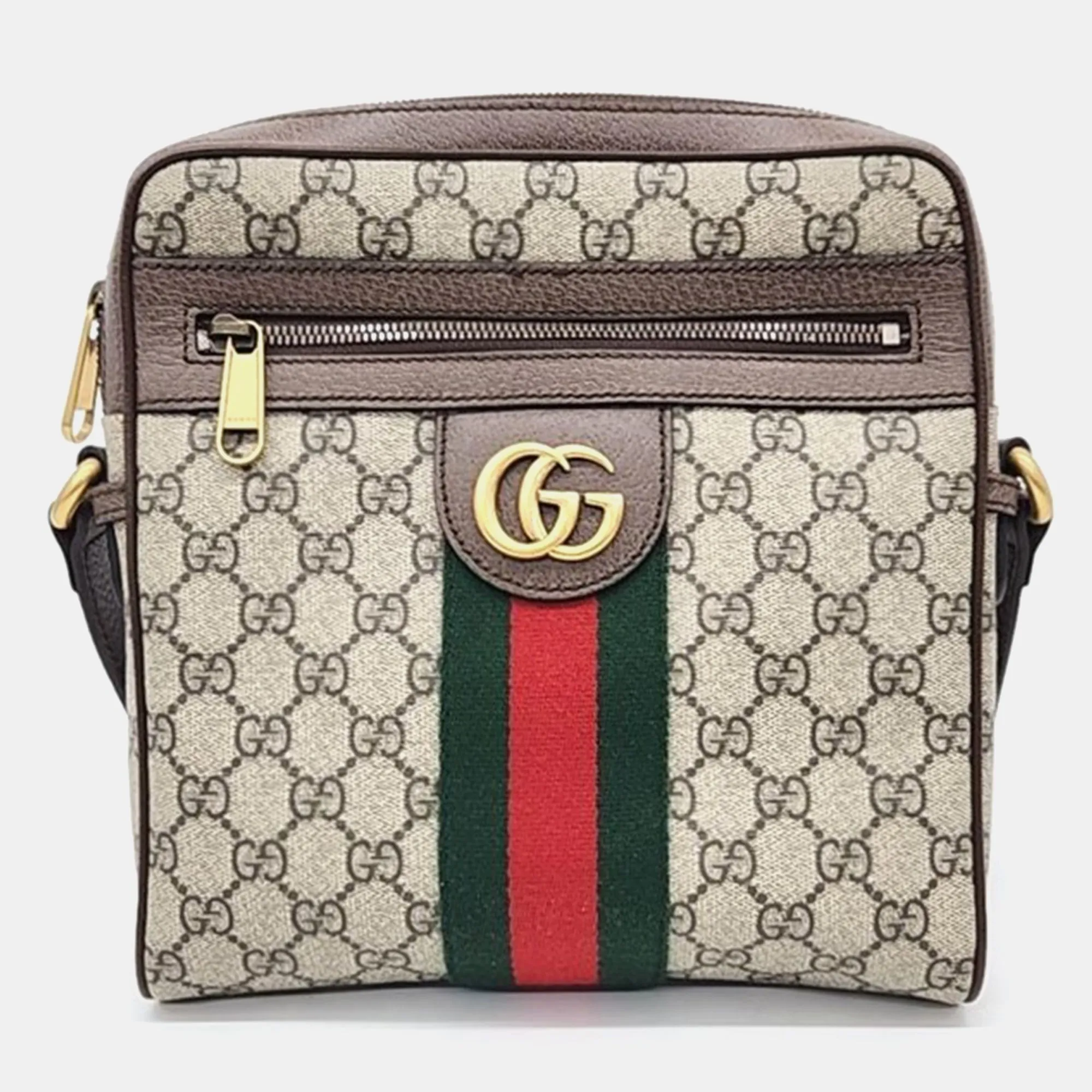 Beige GG Canvas Small Ophidia Messenger Bag