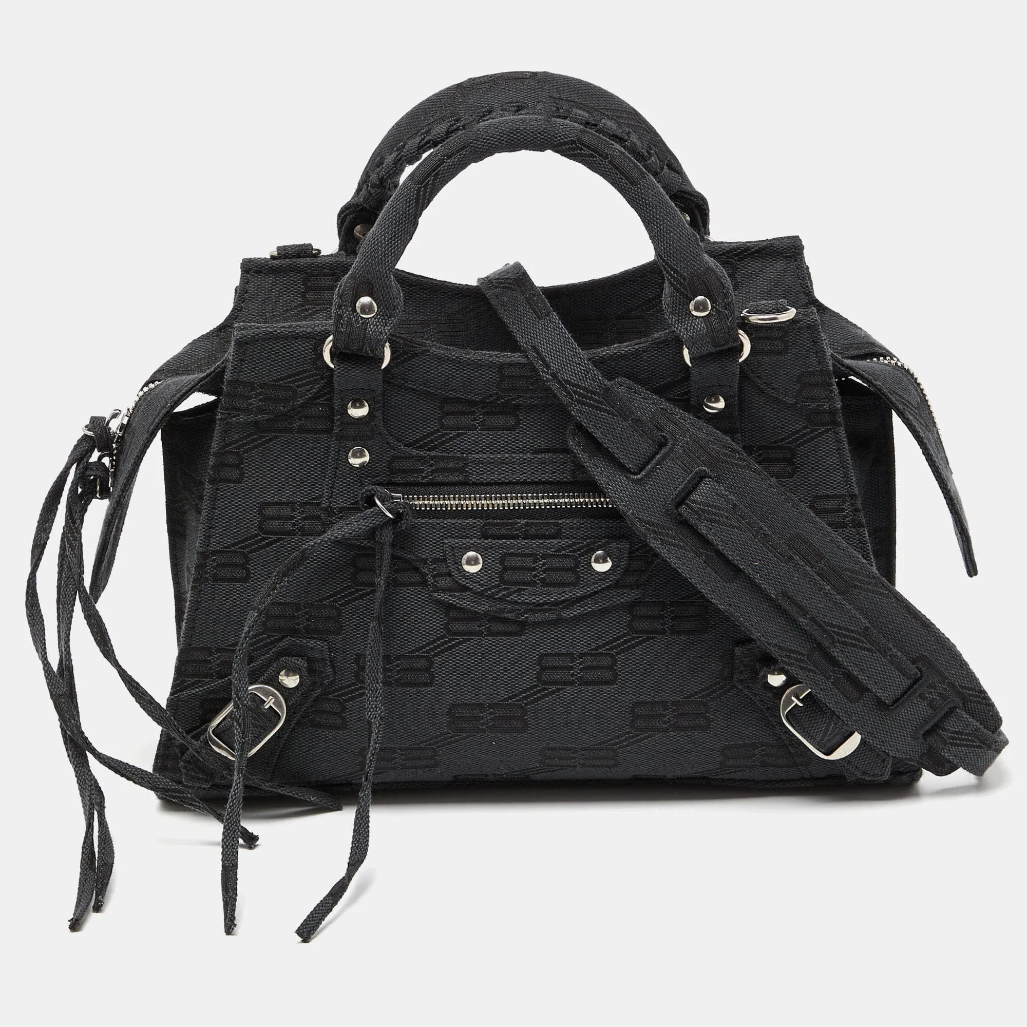 Black BB Monogram Canvas XS Neo Cagole Bag