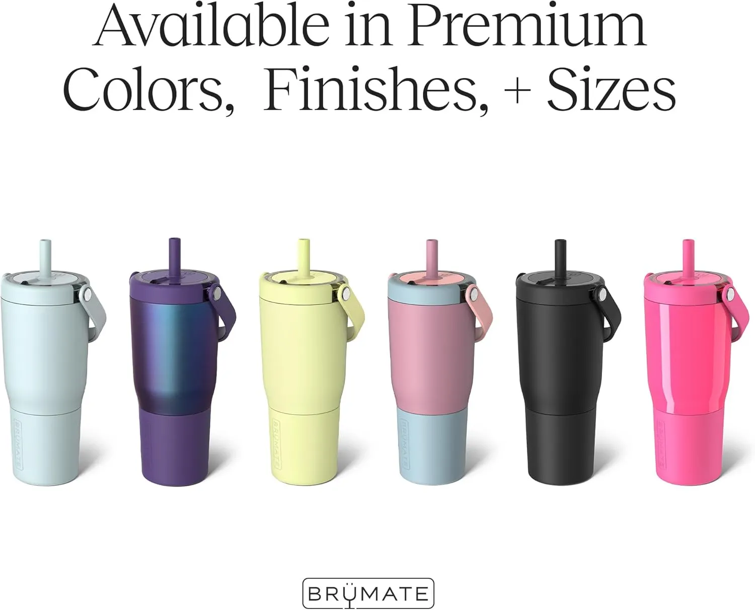 BrMate Resa 25oz 100% Leakproof Travel Tumbler with Handle & Straw | Flexible Soft Sip Straw | Silicone Sleeve for Durability | Stainless Steel | Cup Holder & Travel Friendly | (Blue Agave)