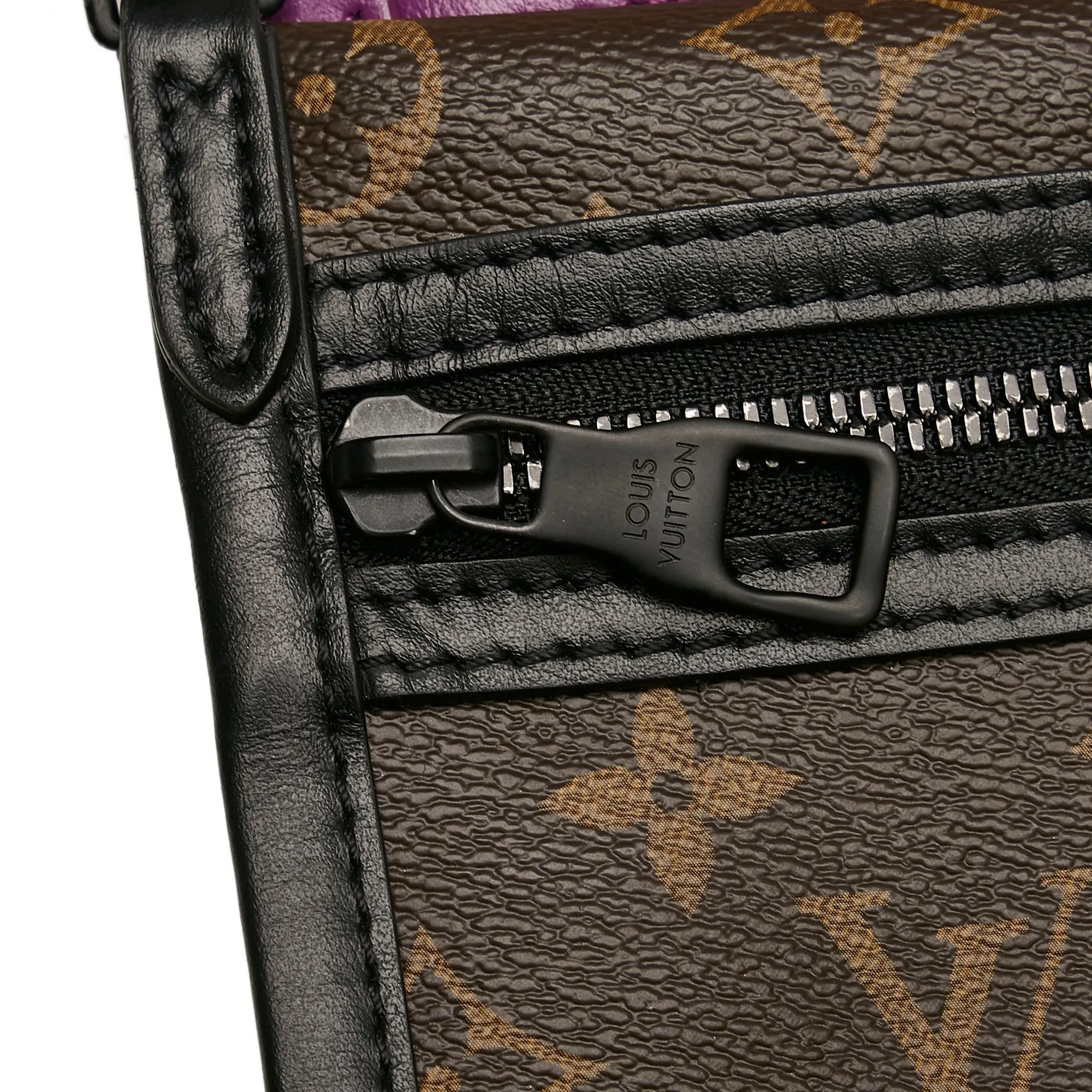 Brown Louis Vuitton Monogram Double Flat Messenger