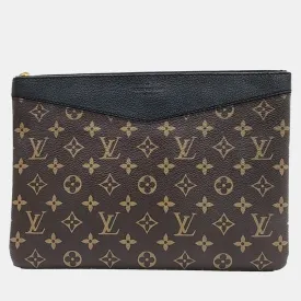 Brown Monogram Canvas Daily Clutch