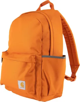 Carhartt 21L Classic Backpack, Water-Resistant Pack W/ 15" Laptop Sleeve and Organizational Compartments, Marmalade, PFAS Free