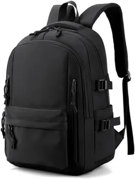 Casual Laptop Backpack for Men and Women, Commuter Backpack, Gym, Travel, Sports, Work, Book Bag, Business Black Backpack, Lightweight Back Pack, Waterproof, 30L.
