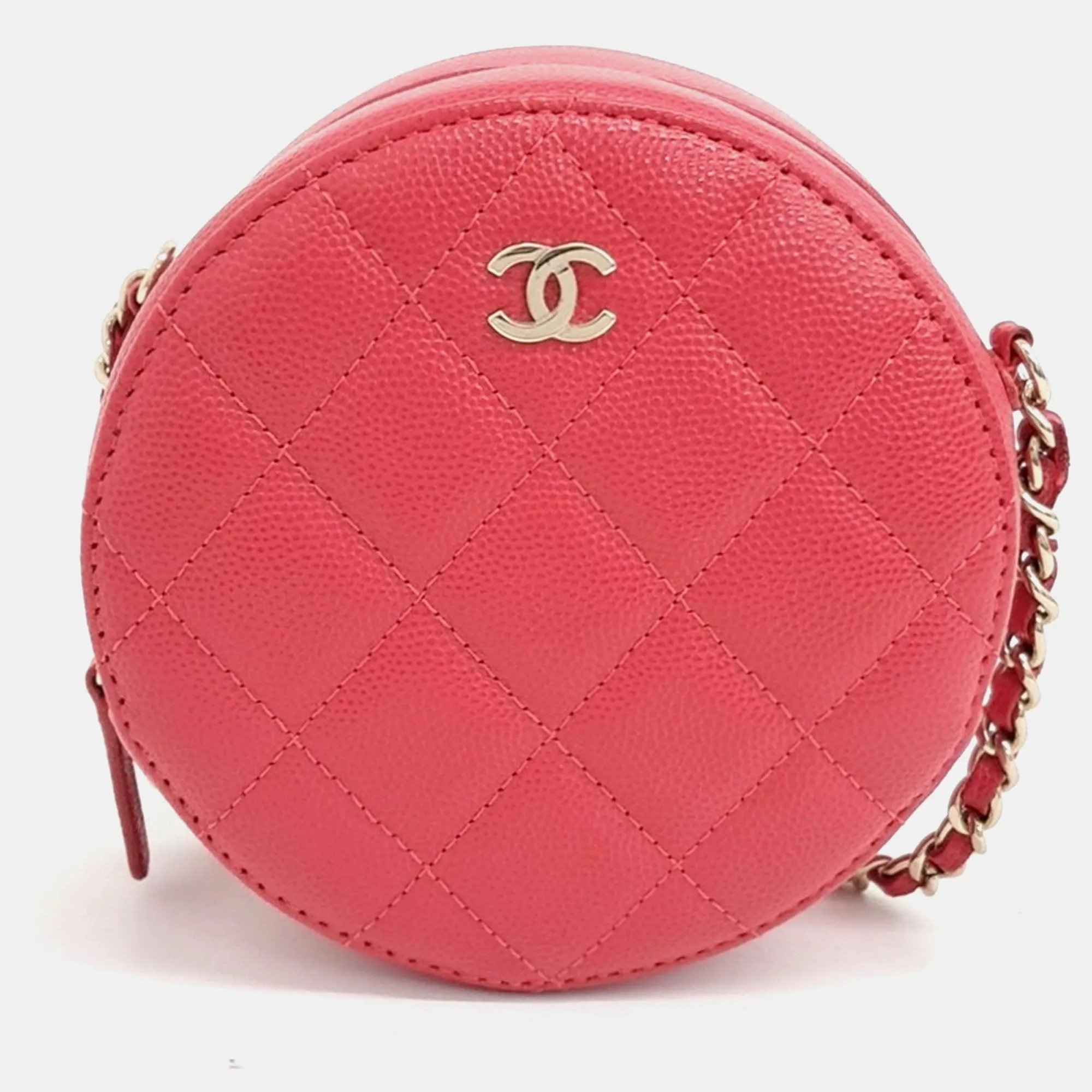 Caviar Round Mini Crossbody Bag