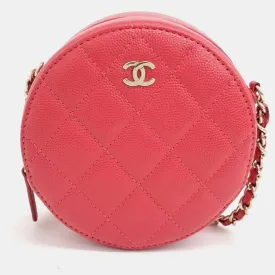 Caviar Round Mini Crossbody Bag