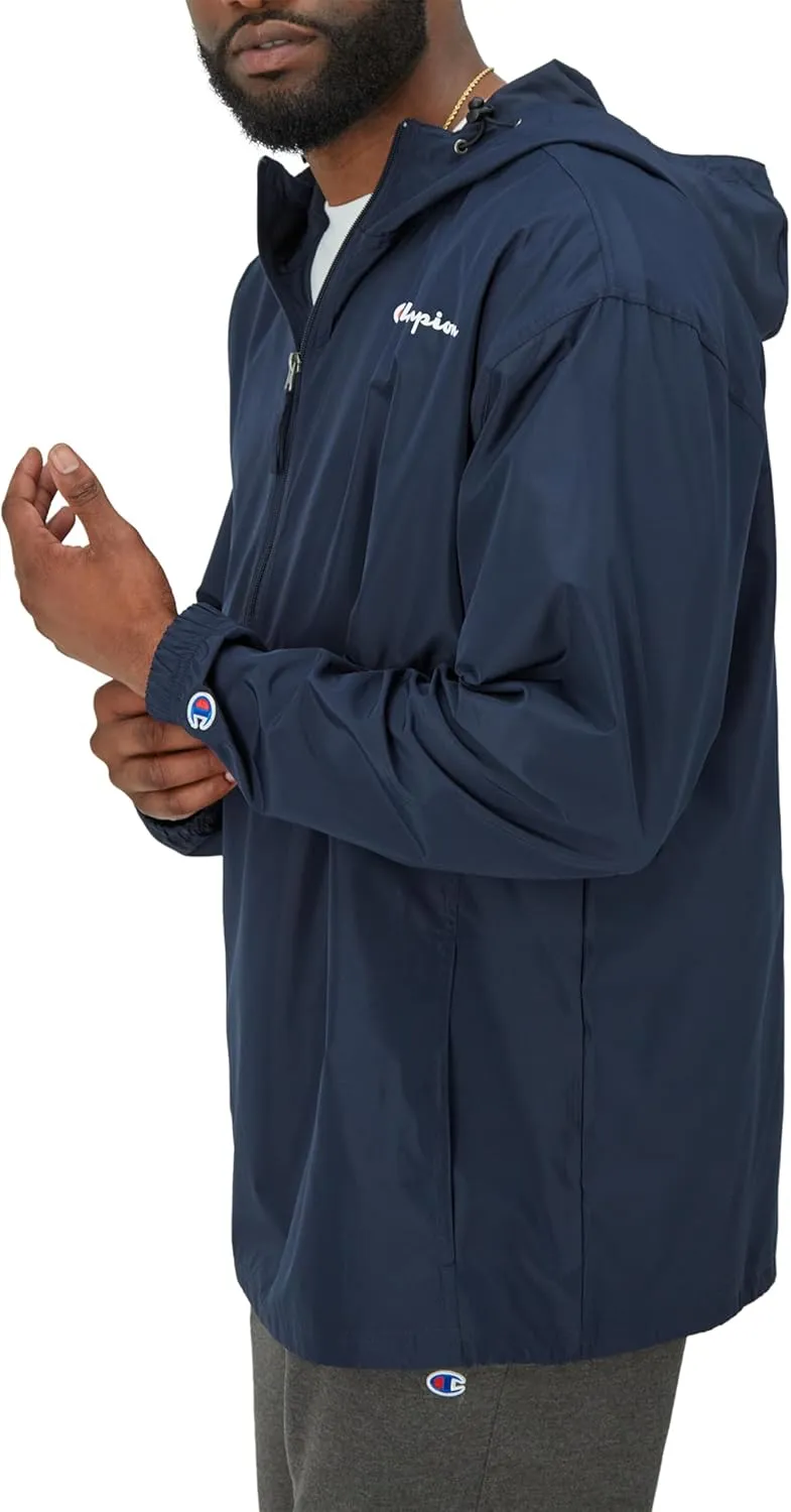 Champion Men's Jacket, Stadium Packable Wind and Water Resistant Jacket (Reg. Or Big & Tall)