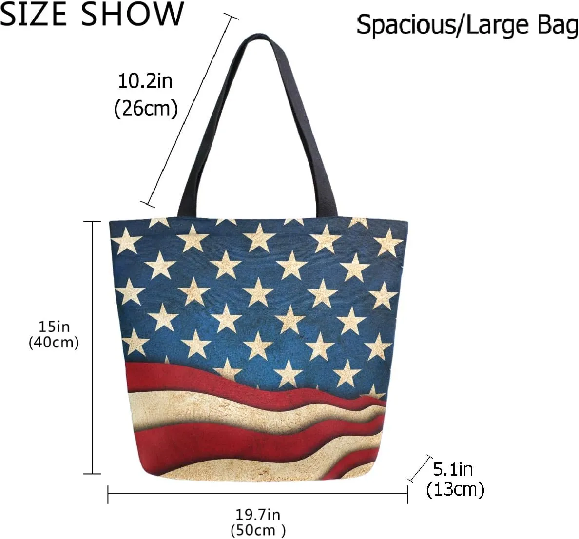 Chic Lifelike Pattern Extra Large Shoulder Tote Bag for Beach Travel Weekender Gym Grocery Shopping