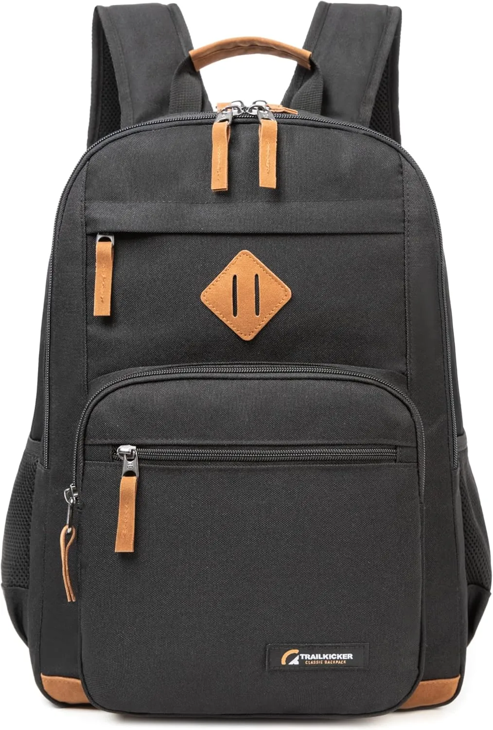 Classic Carry-on Travel Backpack, Laptop Backpack with Padded 17 inch Laptop Sleeve, Multi Pocket College Backpack, Casual Daypack Backpacks - Black
