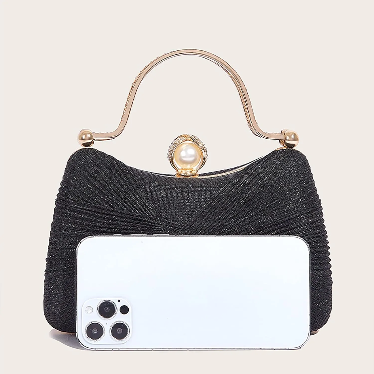 Clutch Purses for Women Handbags Shiny Sequin Wedding Silver Cross Body Purses with Chain,Wedding Prom Party Club