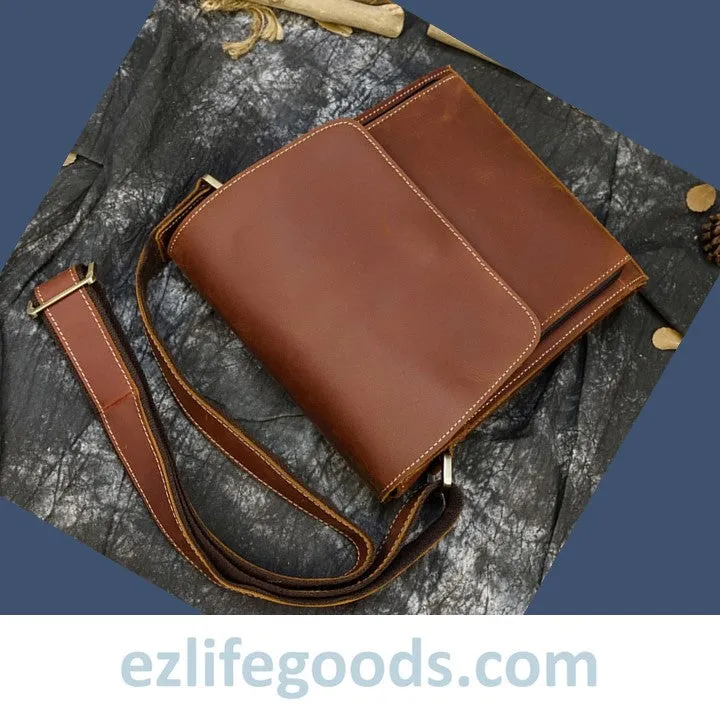 Crazy Horse Leather Crossbody /Shoulder Bag for Men