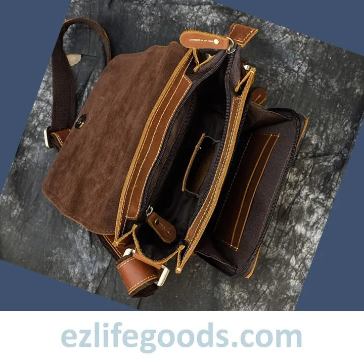 Crazy Horse Leather Crossbody /Shoulder Bag for Men