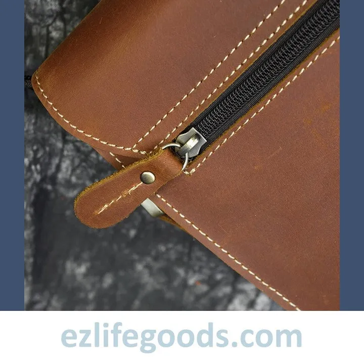 Crazy Horse Leather Crossbody /Shoulder Bag for Men