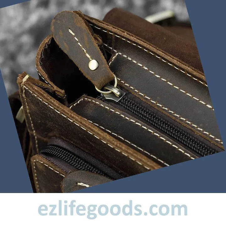 Crazy Horse Leather Crossbody /Shoulder Bag for Men