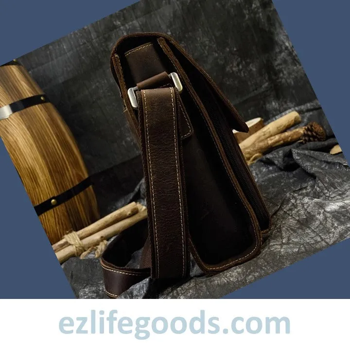 Crazy Horse Leather Crossbody /Shoulder Bag for Men