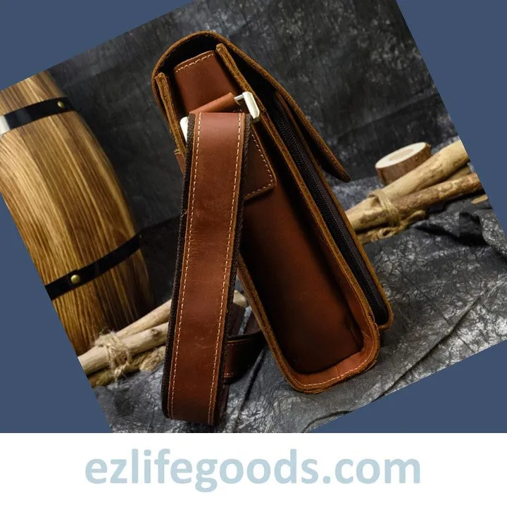 Crazy Horse Leather Crossbody /Shoulder Bag for Men
