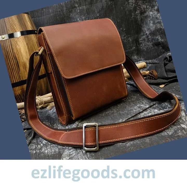 Crazy Horse Leather Crossbody /Shoulder Bag for Men