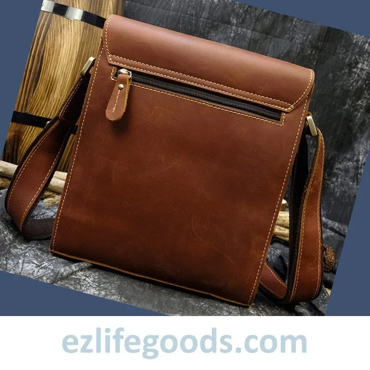 Crazy Horse Leather Crossbody /Shoulder Bag for Men