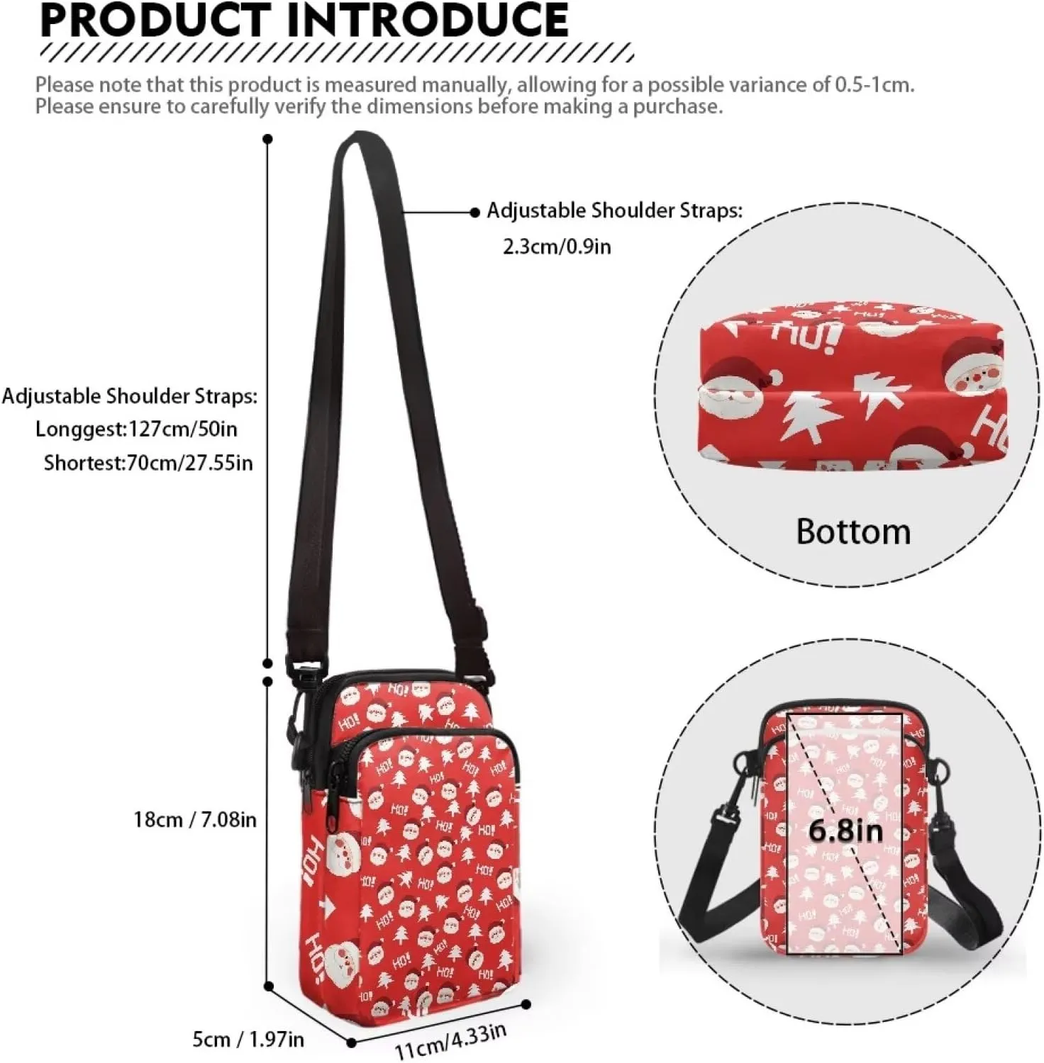 Crossbody Backpack for Women Sling Bag with Adjustable Strap Women Cross Body Chest Bag Mini Purse