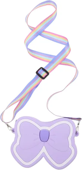 Cute Bowknot Design Boys and Girls Bag for Girls Silicone Shoulder Bag Pencil Pouch