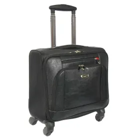 DR642 Four Wheels Cabin Size Travel Pilot Case Black