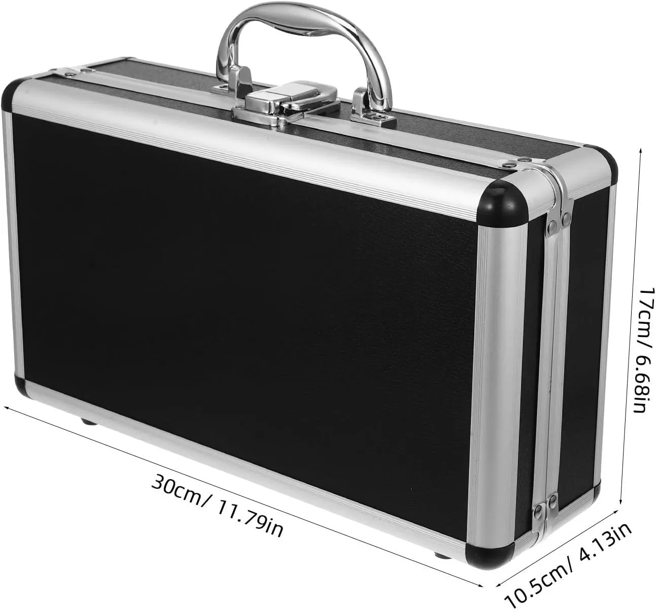 ERINGOGO Aluminum Briefcase - 11.8 Inch Hard Laptop Briefcases with Lock, Multifunctional Case