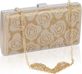 Evening Clutch Pearl Purse for Women, Party Clutches Bag Wedding Formal Handbags
