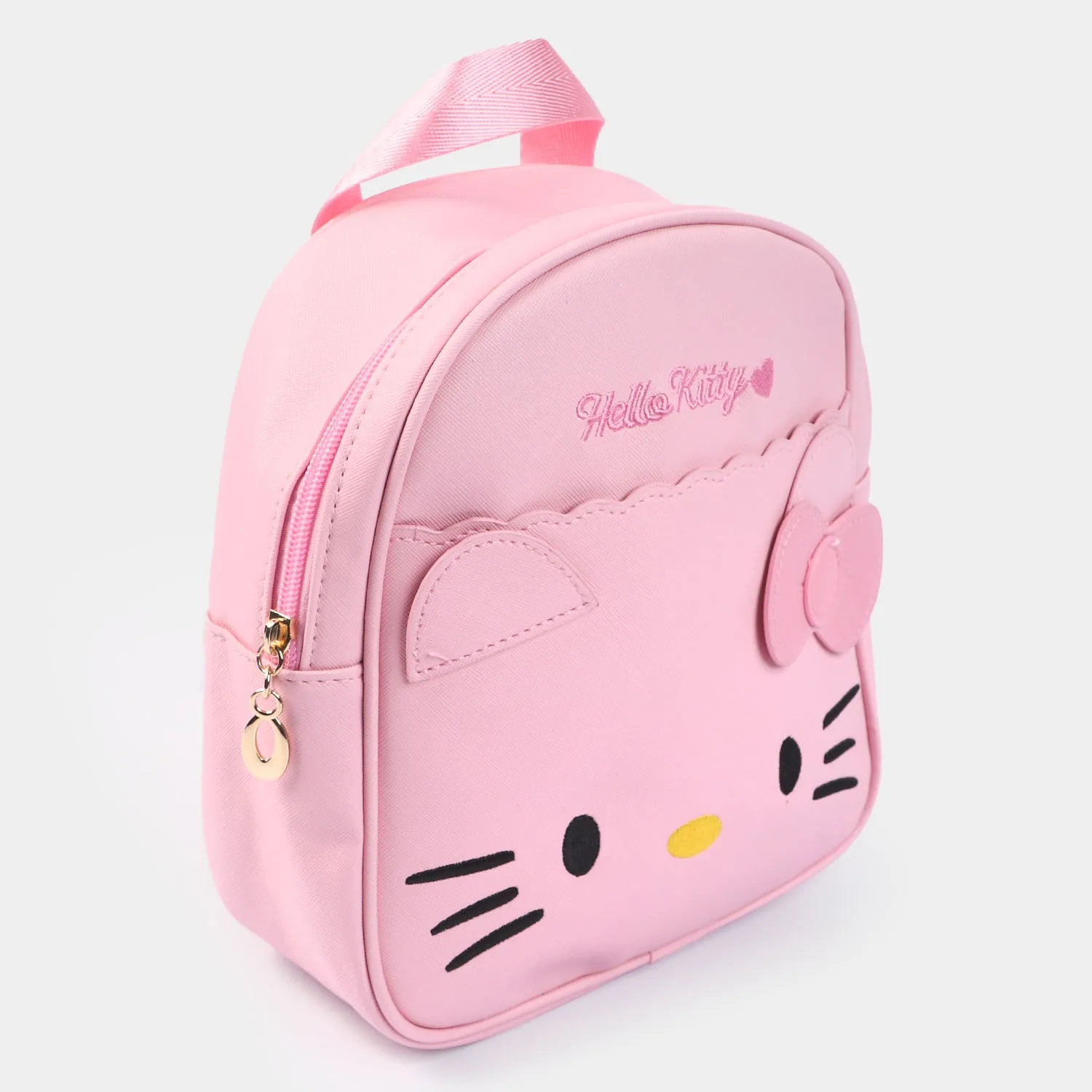 Fancy Backpack Cute Face Design Pink