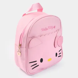 Fancy Backpack Cute Face Design Pink