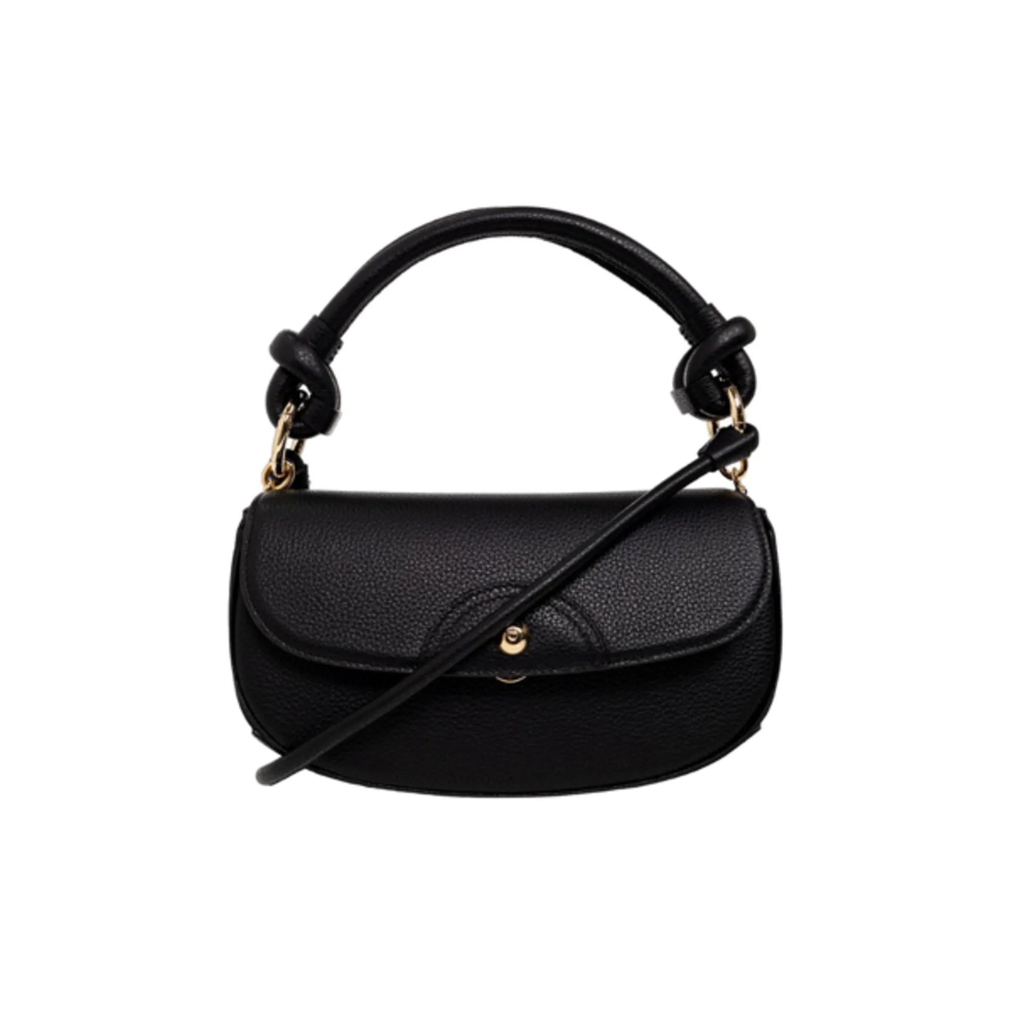 Ferragamo Glam Shoulder Bag Black