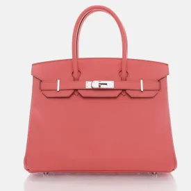 Flamingo Epsom Birkin 30 Handbag