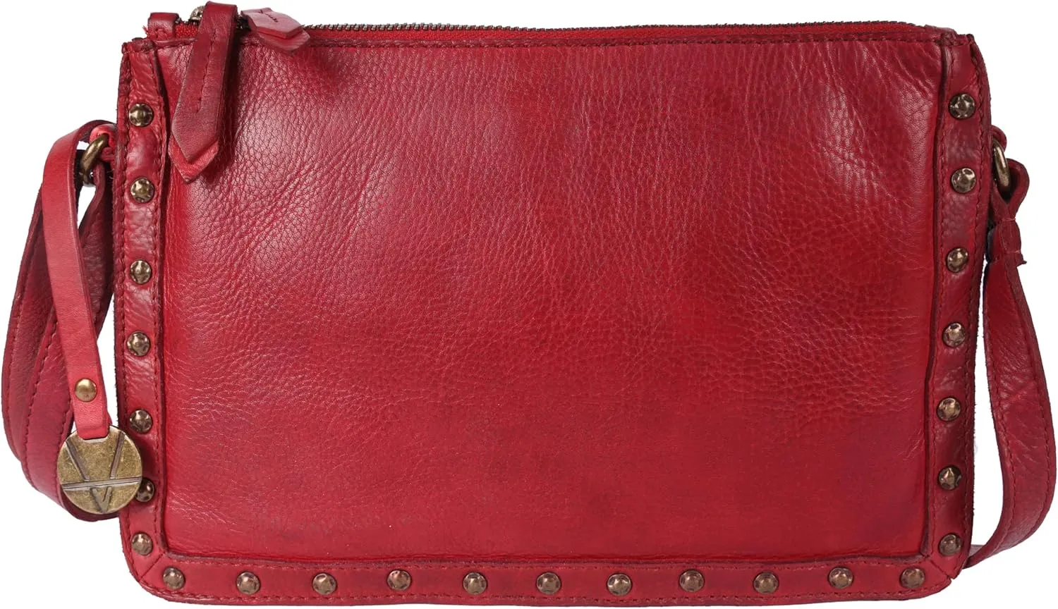 Genuine Italian Leather Boho Studded Crossbody Shoulder Bag - Stylish, Durable, & Perfect for Everyday Use for women