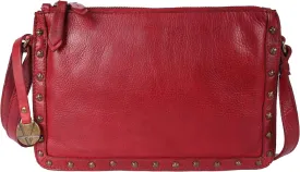 Genuine Italian Leather Boho Studded Crossbody Shoulder Bag - Stylish, Durable, & Perfect for Everyday Use for women