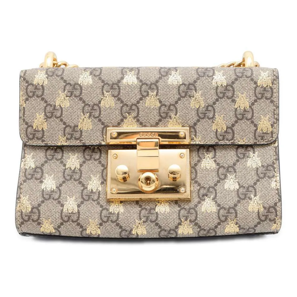 Gucci Gg Supreme Padlock Chainshoulder