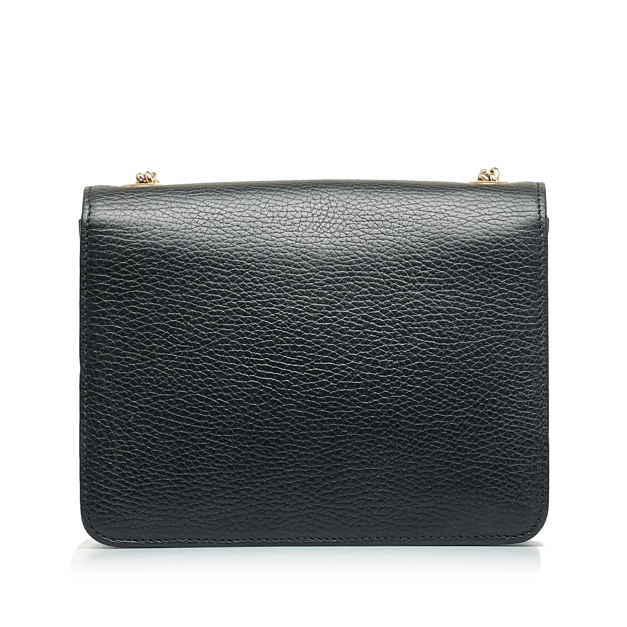 Gucci Interlocking G Black Dollar Calfskin