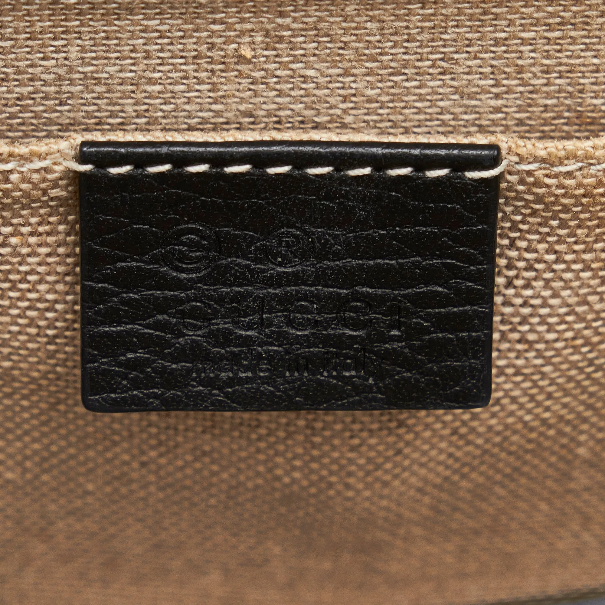 Gucci Interlocking G Black Dollar Calfskin