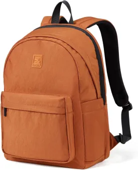 Hanke Travel Backpack for Women, Lightweight Personal Item Backpack, Carry On Backpack for Women, Airline Approved Work Backpacks Woman Casual Daypack (Reddish Brown)