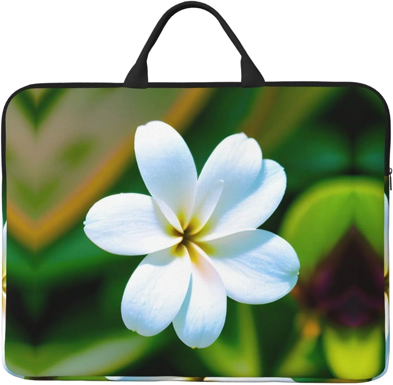 Hawaii Flower 1 Print Stylish 14in Polyester Laptop Bag Carry Laptop Bag With Water-Resistant Feature