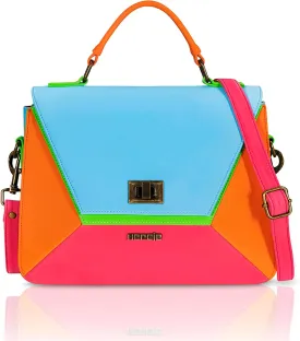 HEREJE Women Shoulder Bag - Chic Top Handle Leather Handbags For Women -Purses for Women - Retro Colorful Crossbody Bag -Spring Summer 2025
