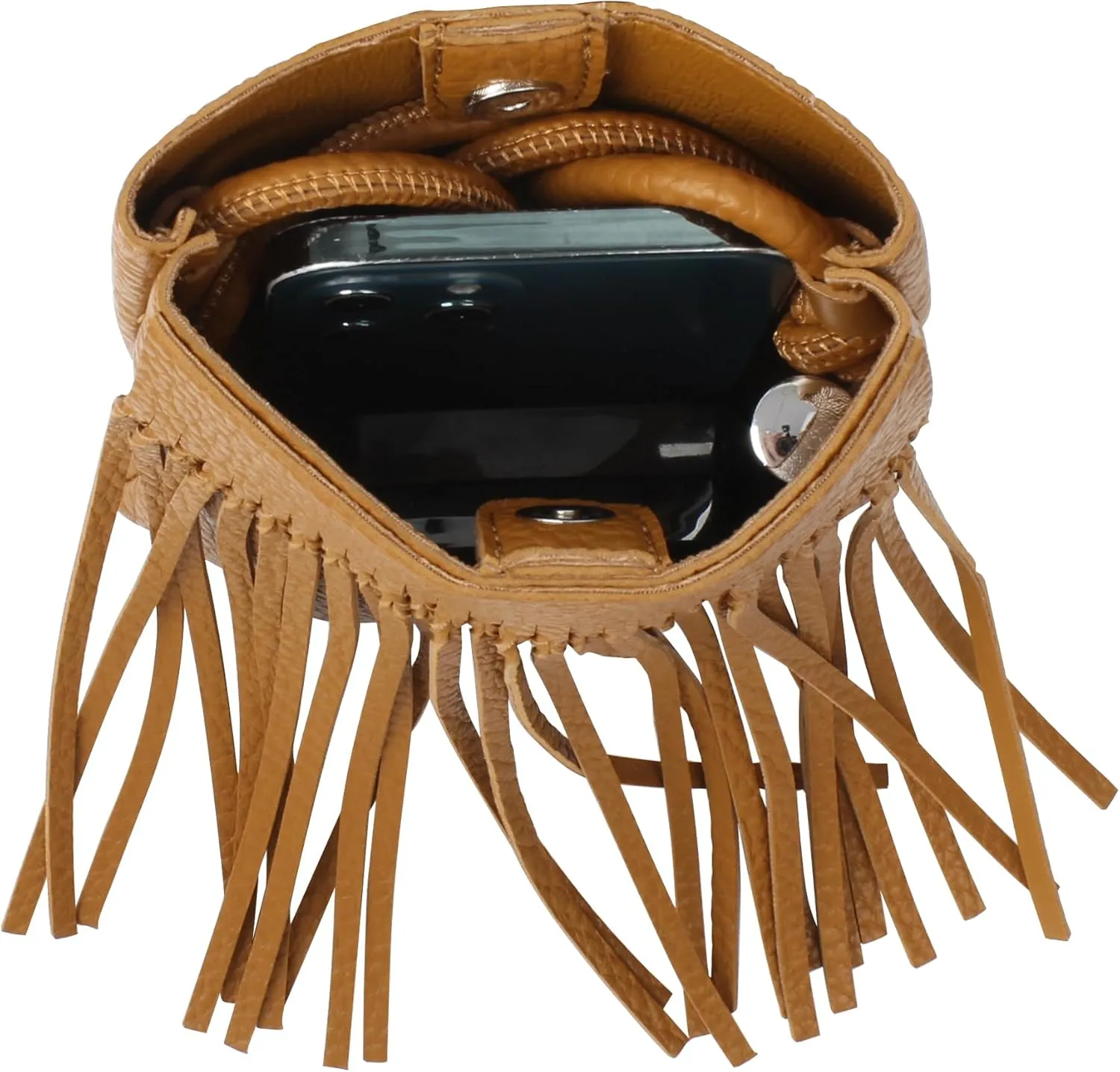 Hoce Womens Leather Fringe Messenger Bag Large Hobo Crossbody Tassel Shoulder Bags, Gift for Mom Wife Girlfriend